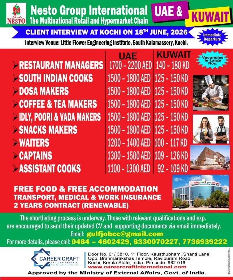 Nesto Group Jobs in UAE & Kuwait 2026 – Apply Now