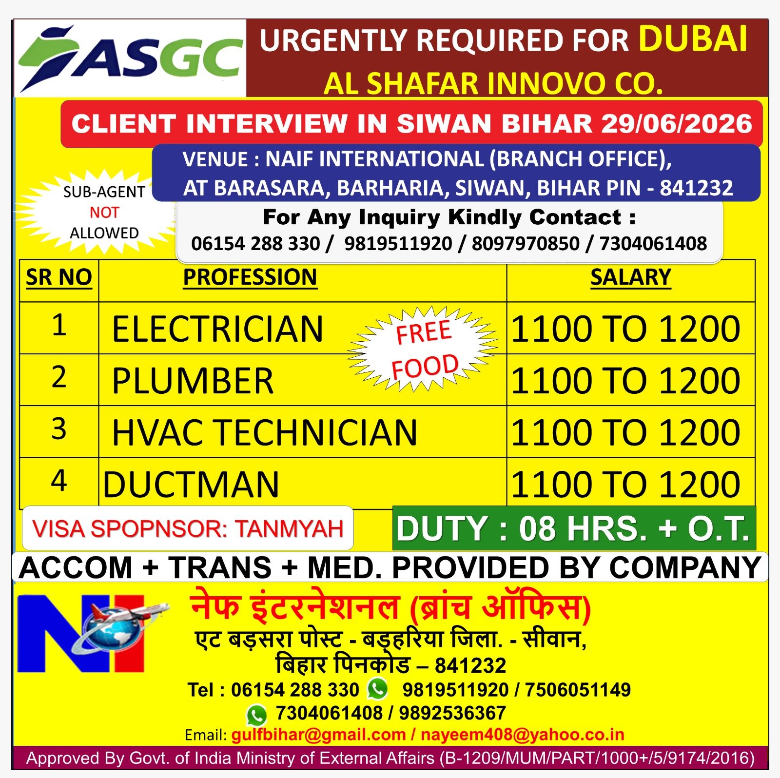 Dubai ASGC Jobs 2026 – Apply Now