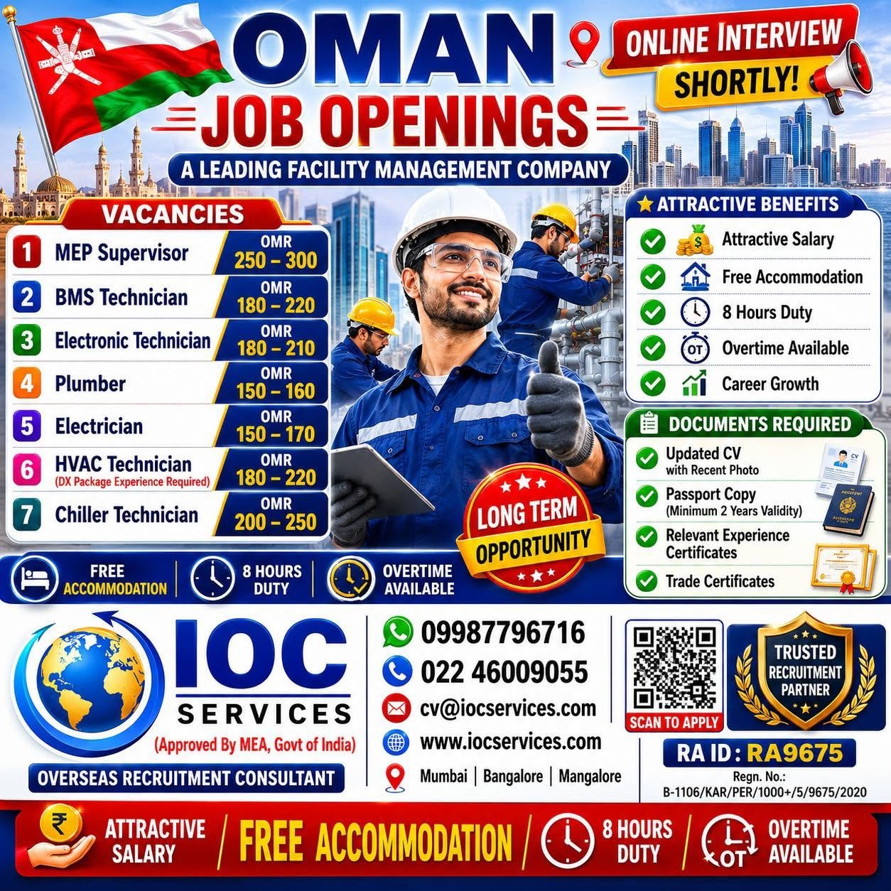 Oman Facility Management Jobs 2026 – Multiple Positions