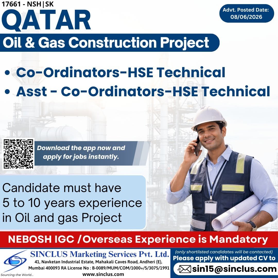 QATAR Jobs | Oil & Gas Construction Project Opportunities 