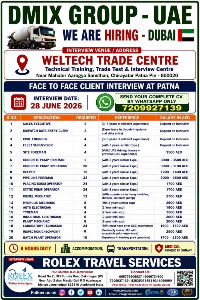 DMIX Group UAE (Dubai) Recruitment 2026 | Face-to-Face Client Interview DMIX Group UAE (Dubai) Recruitment 2026 | Face-to-Face Client Interview