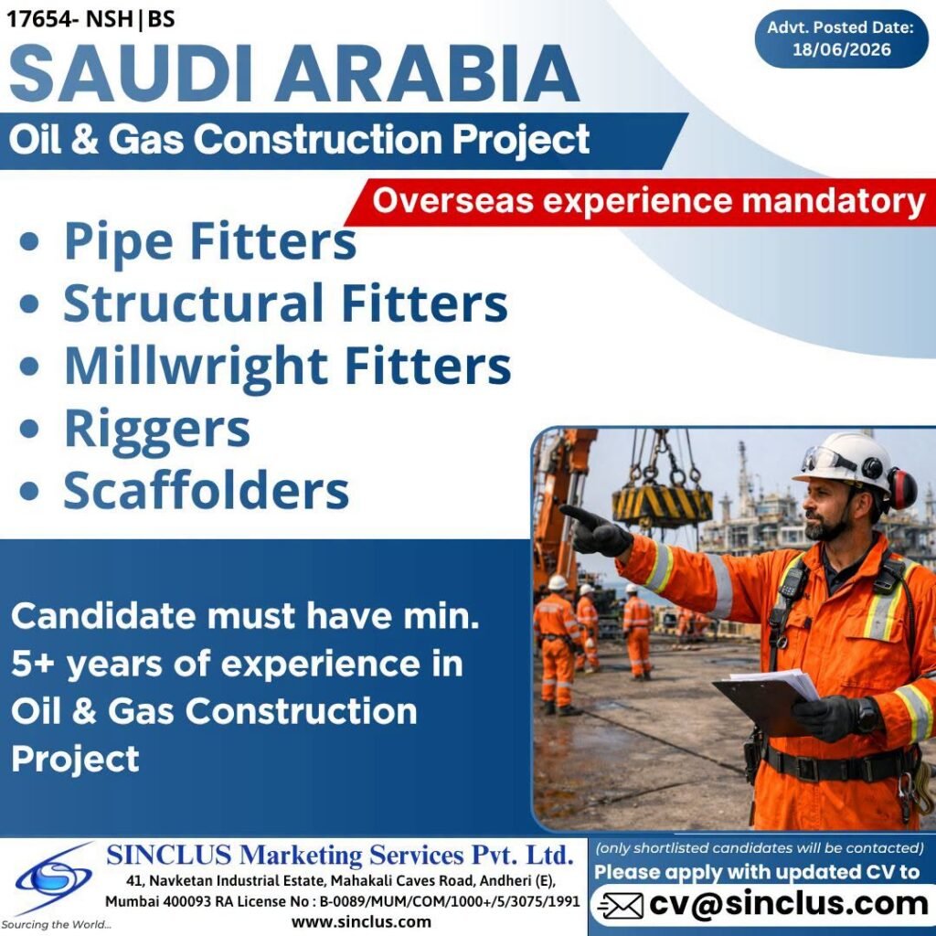 Exciting Job Opportunity in Saudi Arabia