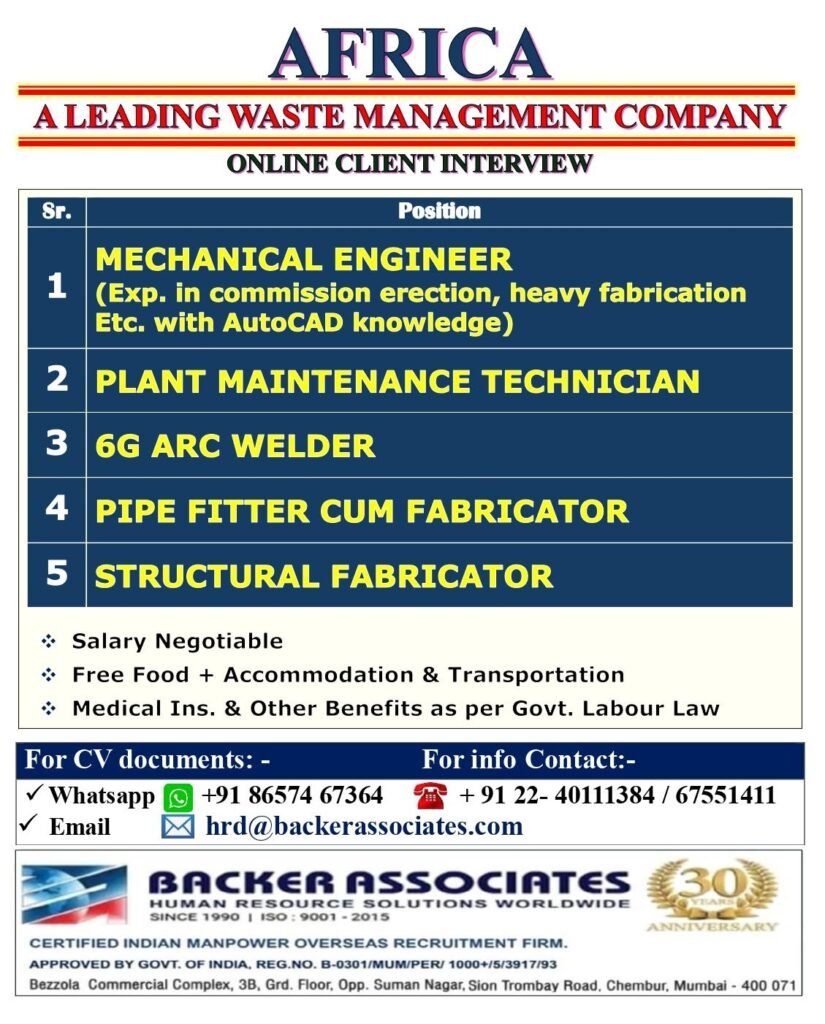 Africa Waste Management Company Jobs 2026 – Apply Now