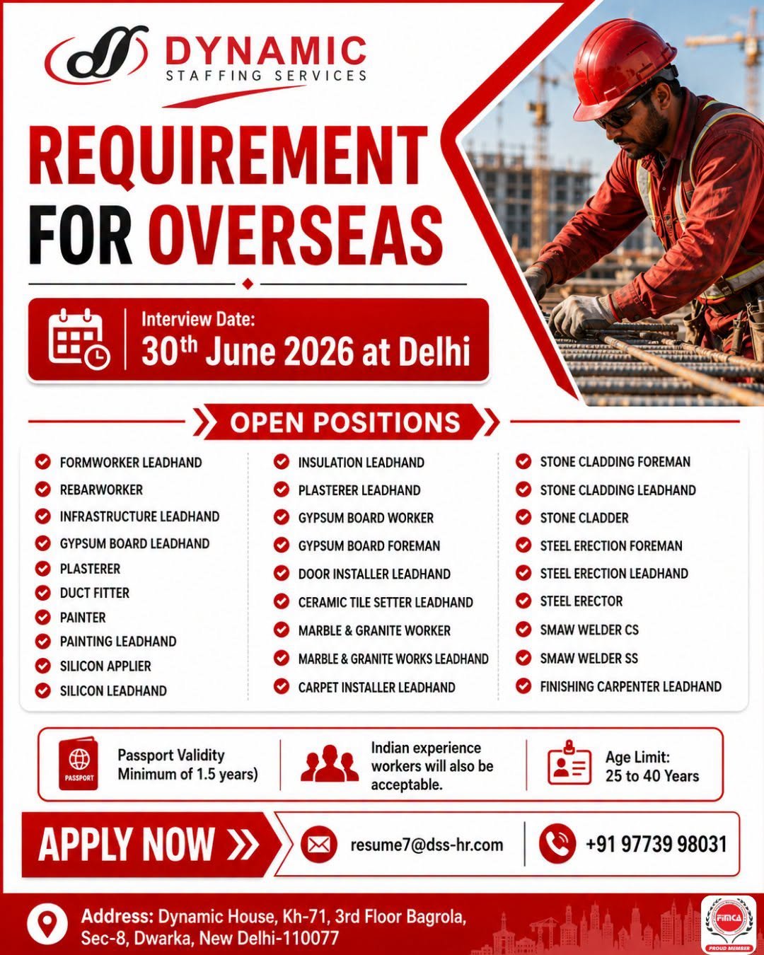 Urgent Hiring For Overseas - Apply Now