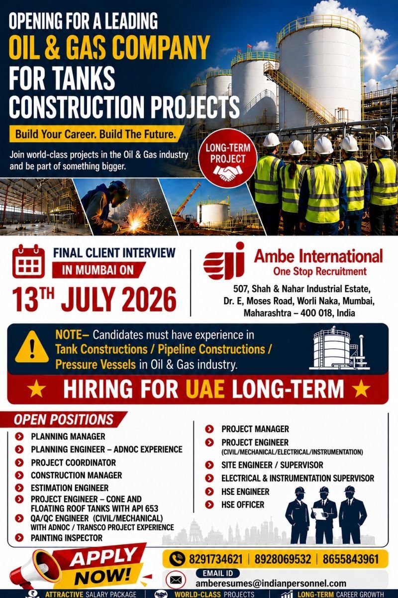 Exciting Career Opportunities in the UAE – Oil & Gas Industry 