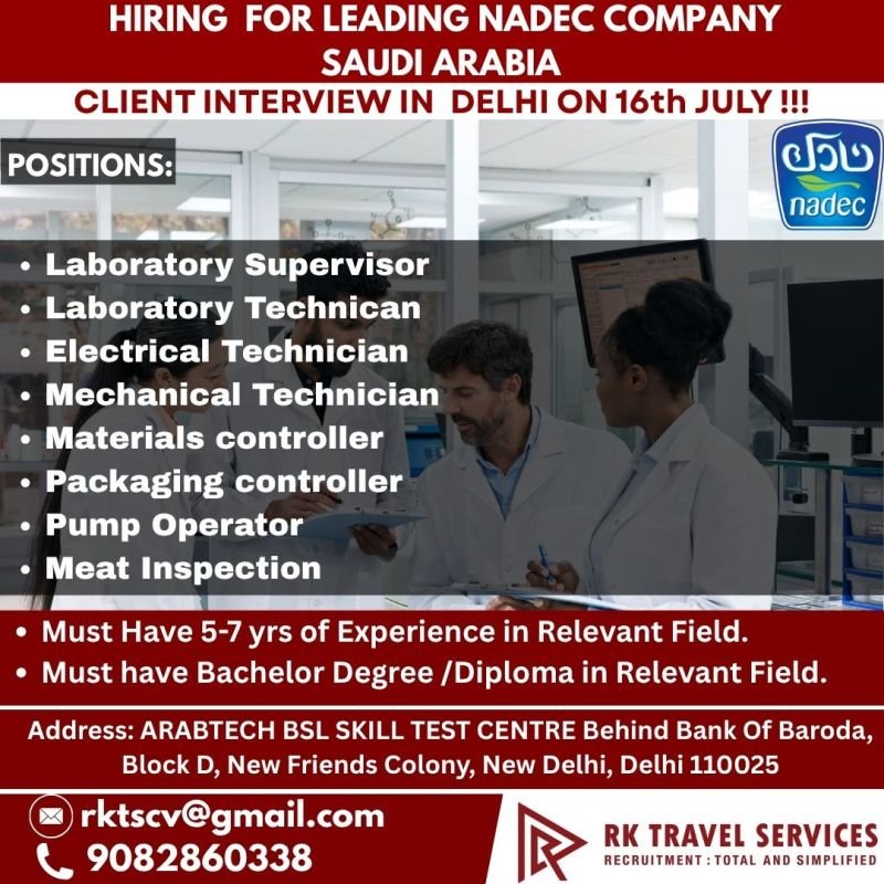 NADEC Saudi Arabia Jobs 2026 – Appy Now