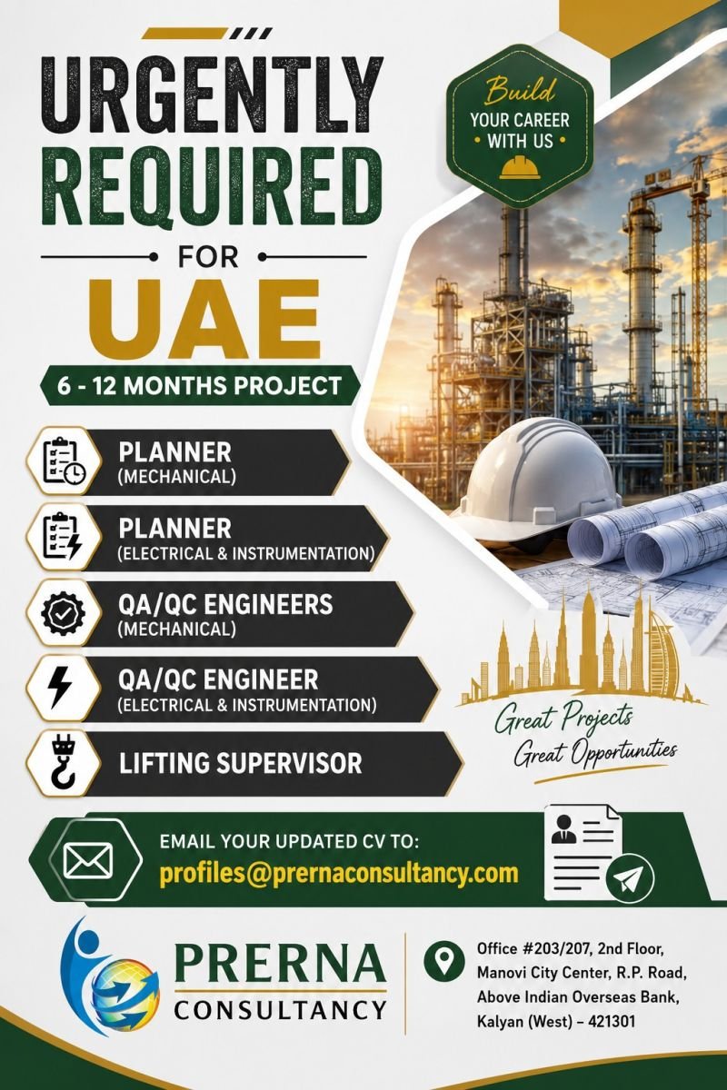UAE Oil & Gas Jobs 2026 – Multiple Vacancies | Apply Now