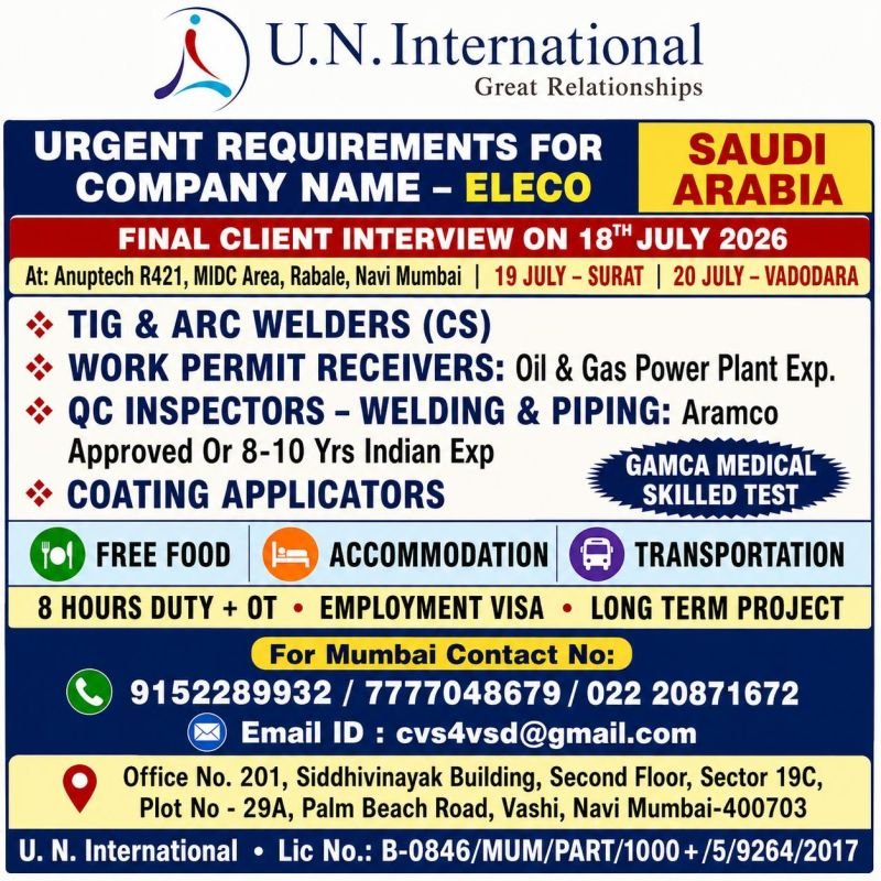 Saudi Arabia ELECO Jobs 2026 – Apply Now