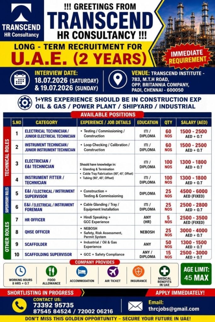 UAE Long-Term Recruitment 2026 – Apply Today 