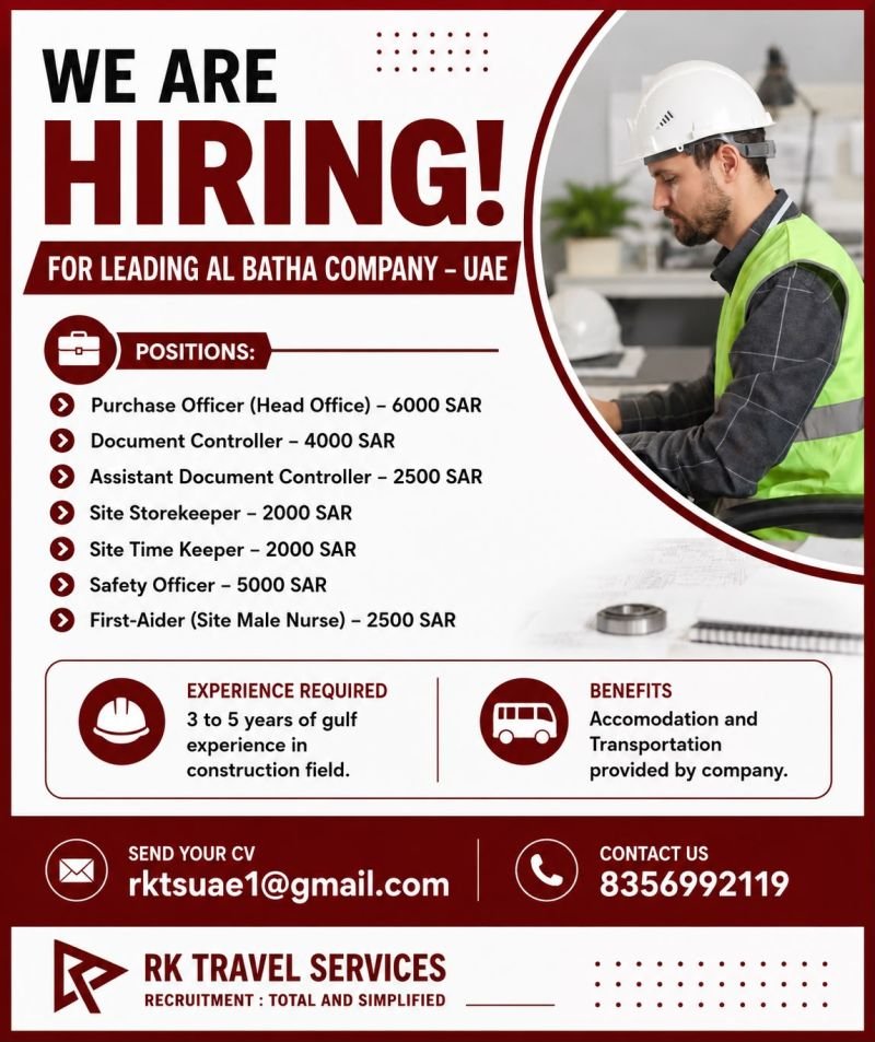 UAE Al Batha Company Jobs 2026 | Apply Now
