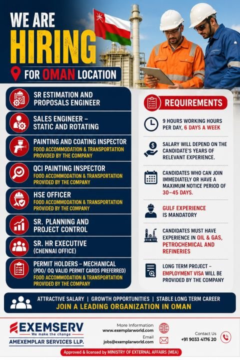 Oman Oil & Gas Jobs 2026 | Urgent Hiring