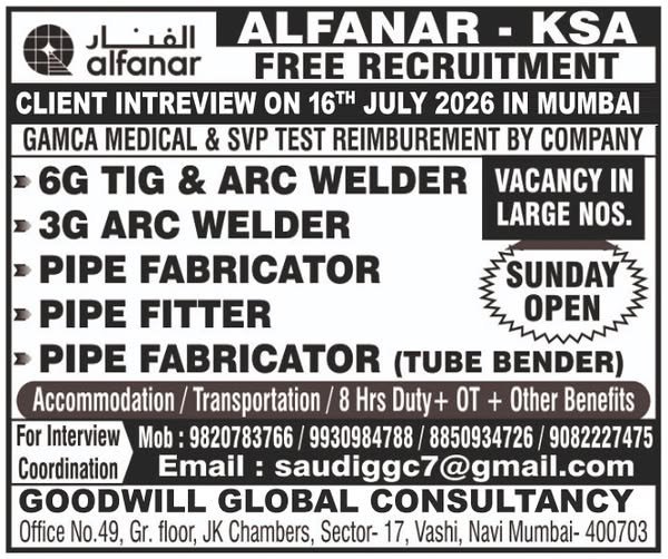 Alfanar Saudi Arabia Jobs 2026 – Free Recruitment 