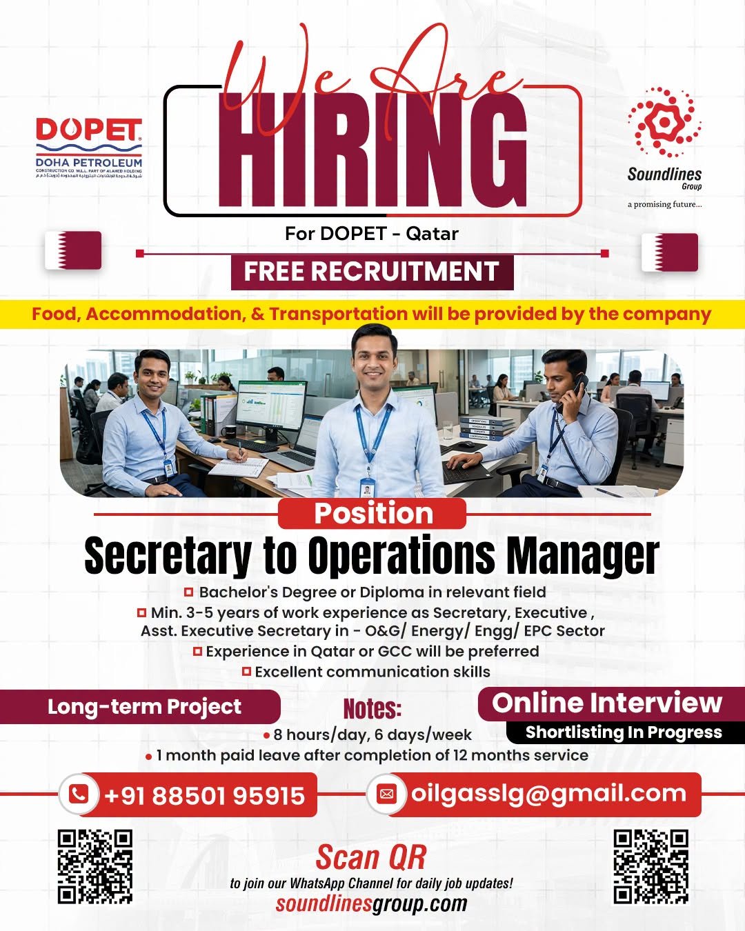 Hiring For DOPET - Qatar