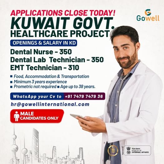 Kuwait - Hiring For Government Healthcare Project