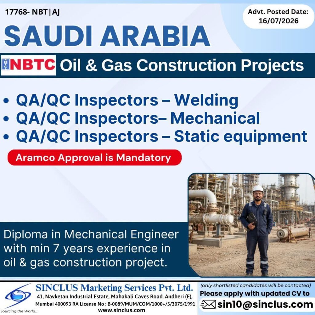 Exciting Opportunity in Saudi Arabia | Oil & Gas Construction Projects 