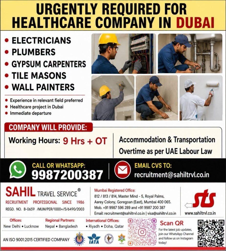 hiring for a reputed healthcare Company in Dubai. hiring for a reputed healthcare Company in Dubai.