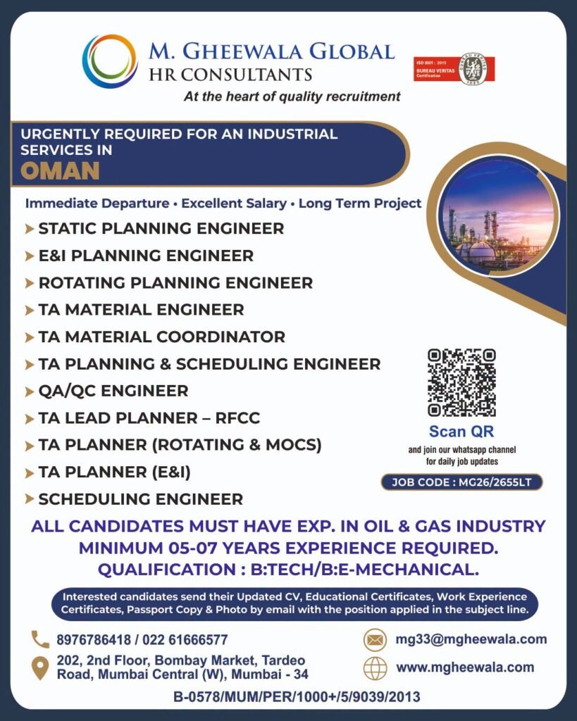 Oman Oil & Gas Jobs 2026 | Apply Now