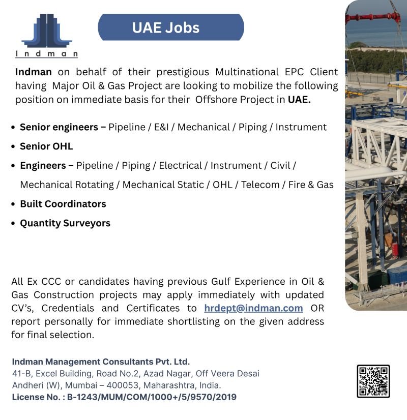 UAE Oil & Gas EPC Jobs 2026 | Apply Now