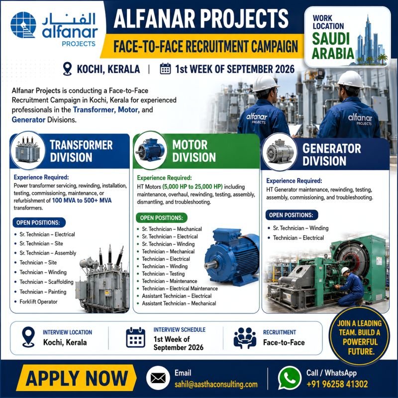 Jobs in Saudi Arabia - Alfanar Projects - Apply Now