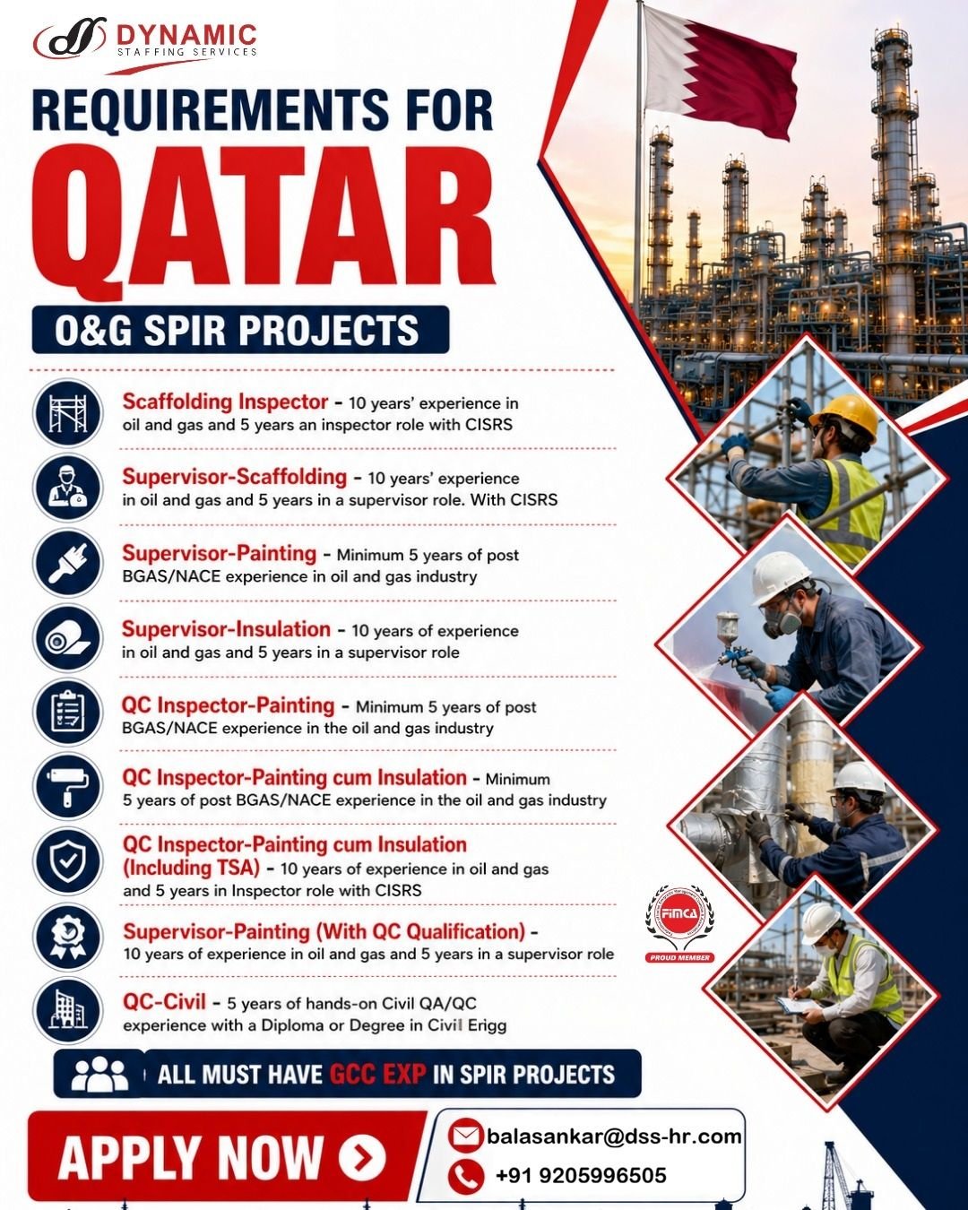 Qatar Oil & Gas Jobs 2026 – SPIR Project Vacancies