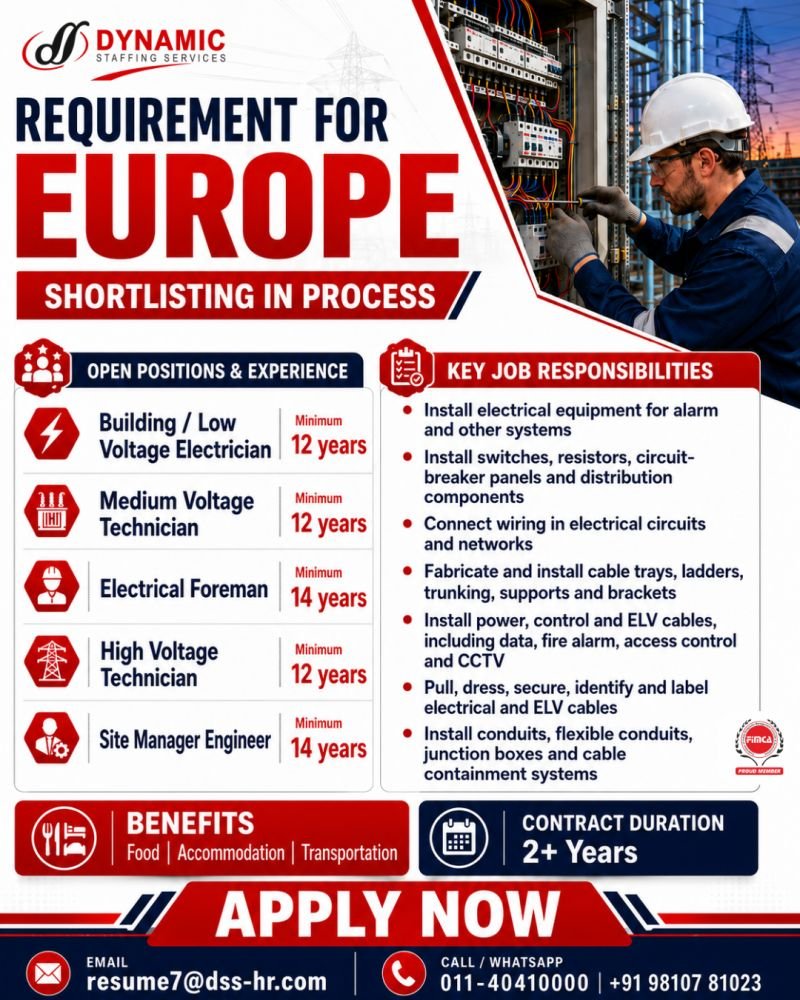 Europe Jobs 2026 – Multiple Vacancies - Apply Now Europe Jobs 2026 – Multiple Vacancies - Apply Now
