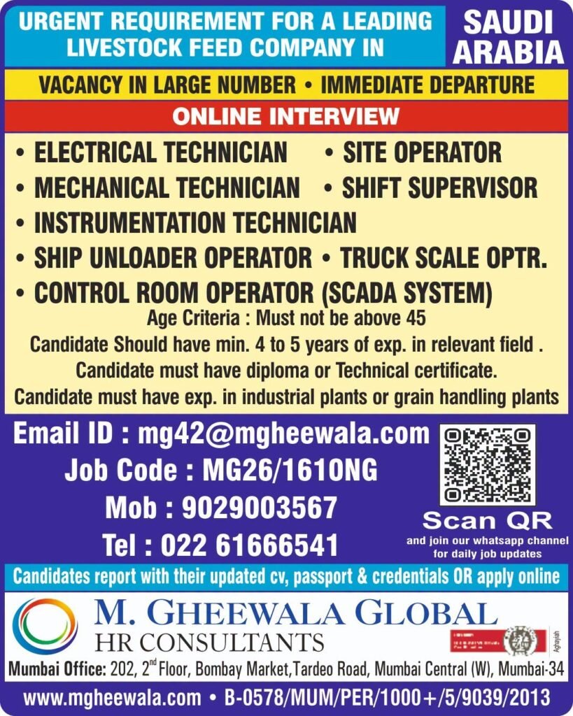 Saudi Arabia Livestock Feed Company Jobs 2026 Saudi Arabia Livestock Feed Company Jobs 2026