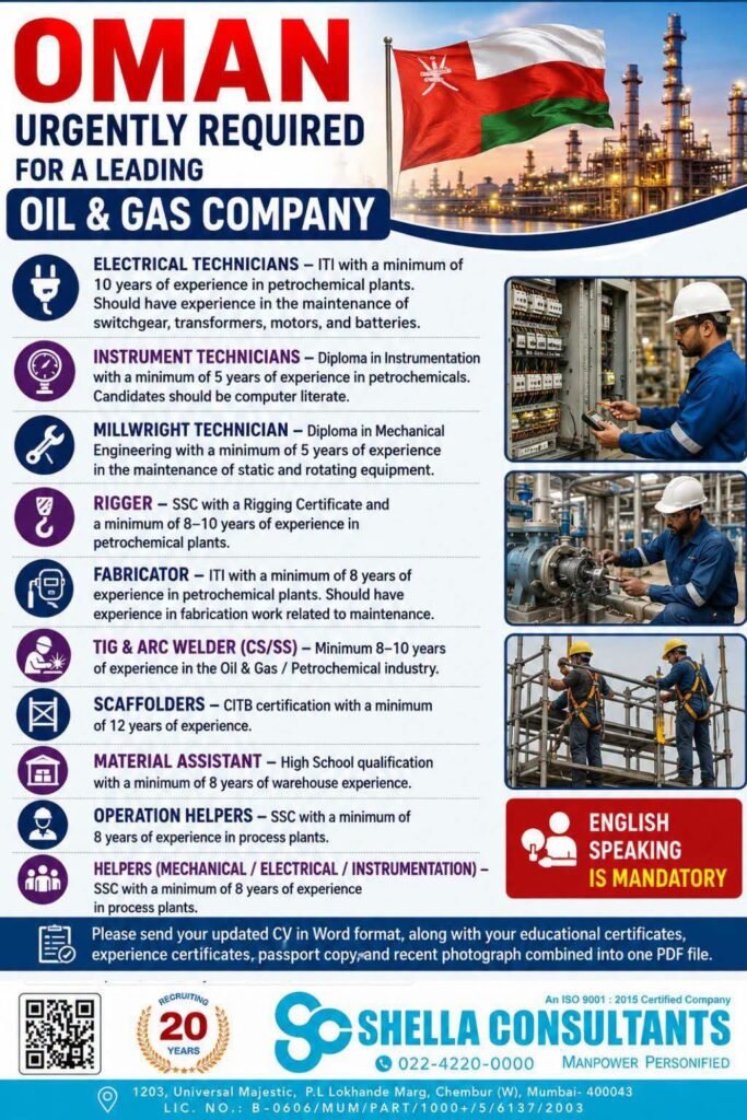 Oman Oil & Gas Jobs 2026 – Apply Today Oman Oil & Gas Jobs 2026 – Apply Today