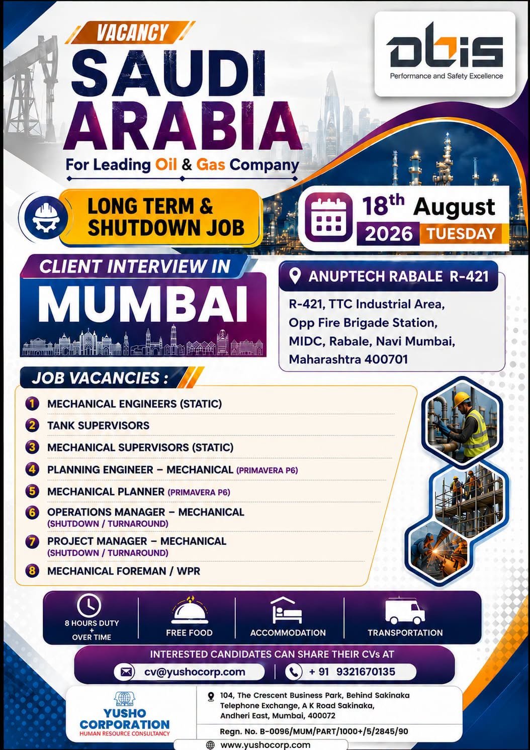ABIS Oil & Gas company Jobs in Saudi Arabia - Apply Now