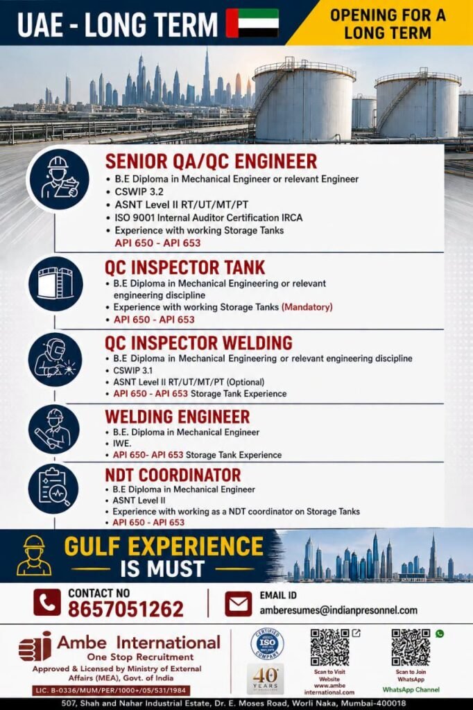 UAE Long Term Jobs - Apply Now