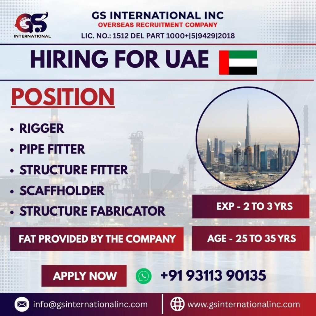 Immediate Hiring For UAE - Apply Now