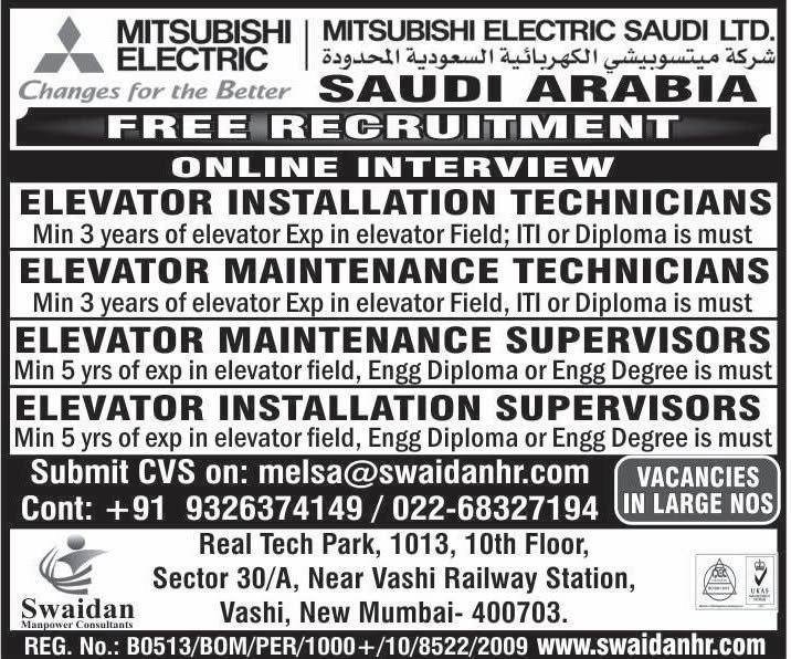 Mitsubishi Electric Saudi Arabia Recruitment 2026 – Free Recruitment 