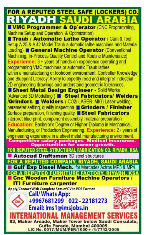 Riyadh Saudi Arabia Manufacturing Jobs 2026 | Apply Now
