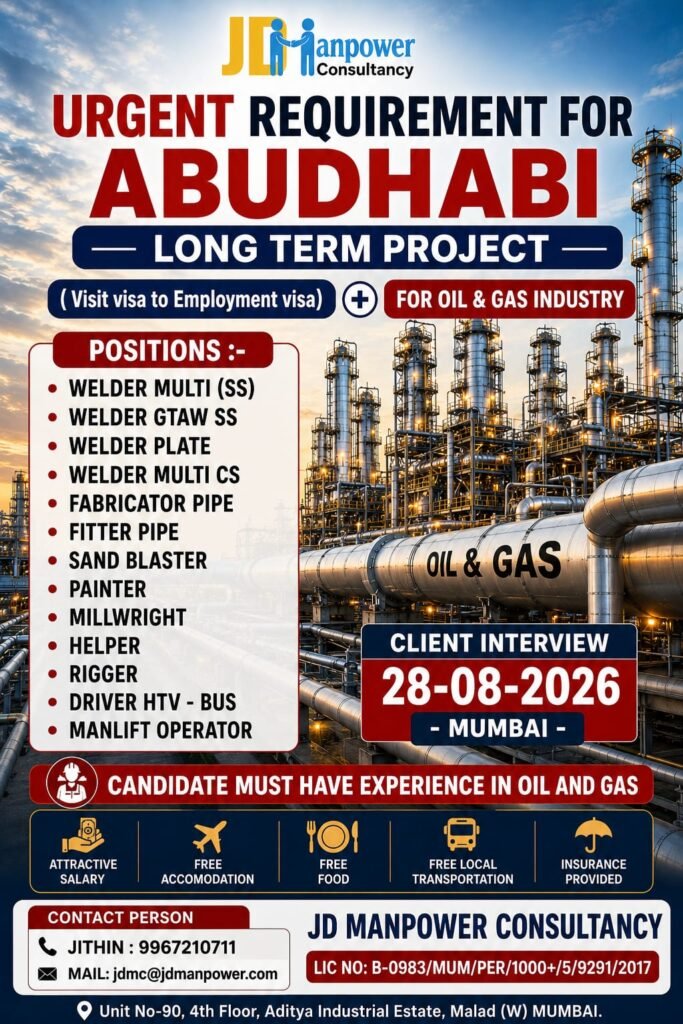 Abu Dhabi Oil & Gas Jobs 2026 – Long-Term Project Vacancies