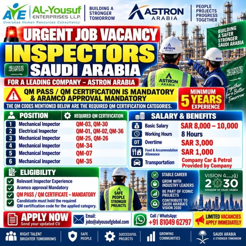 Hiring For Astron Arabia