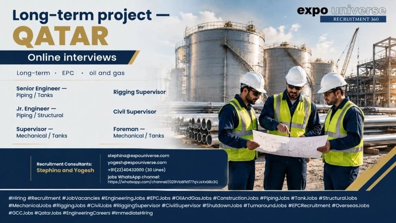 hiring for a long-term project in Qatar