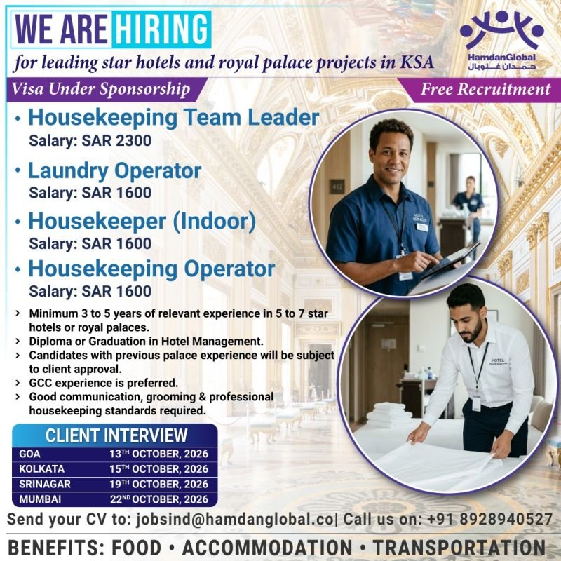 hiring for leading star hotels and royal palace projects in Saudi Arabia hiring for leading star hotels and royal palace projects in Saudi Arabia