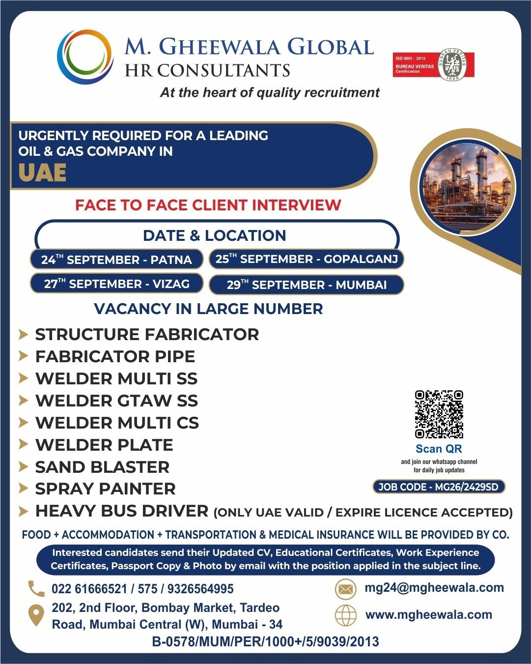 UAE Oil & Gas Jobs 2026 – Large Recruitment 