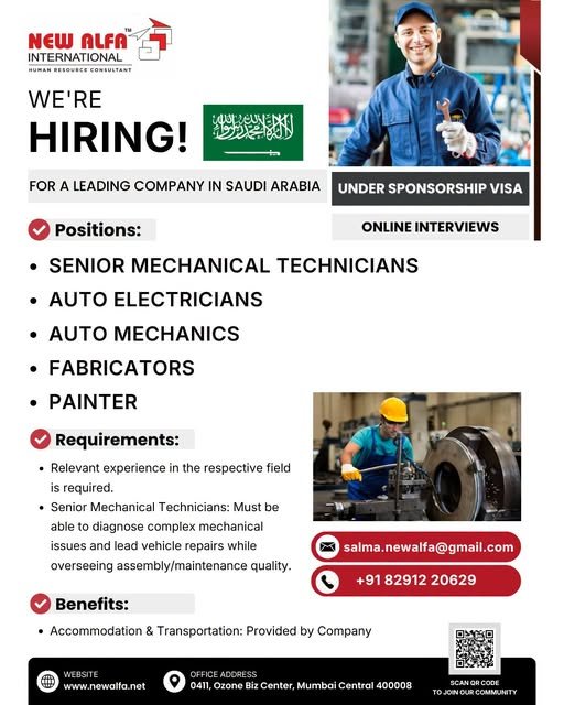 Recruiting For a Leading Company in Saudi Arabia