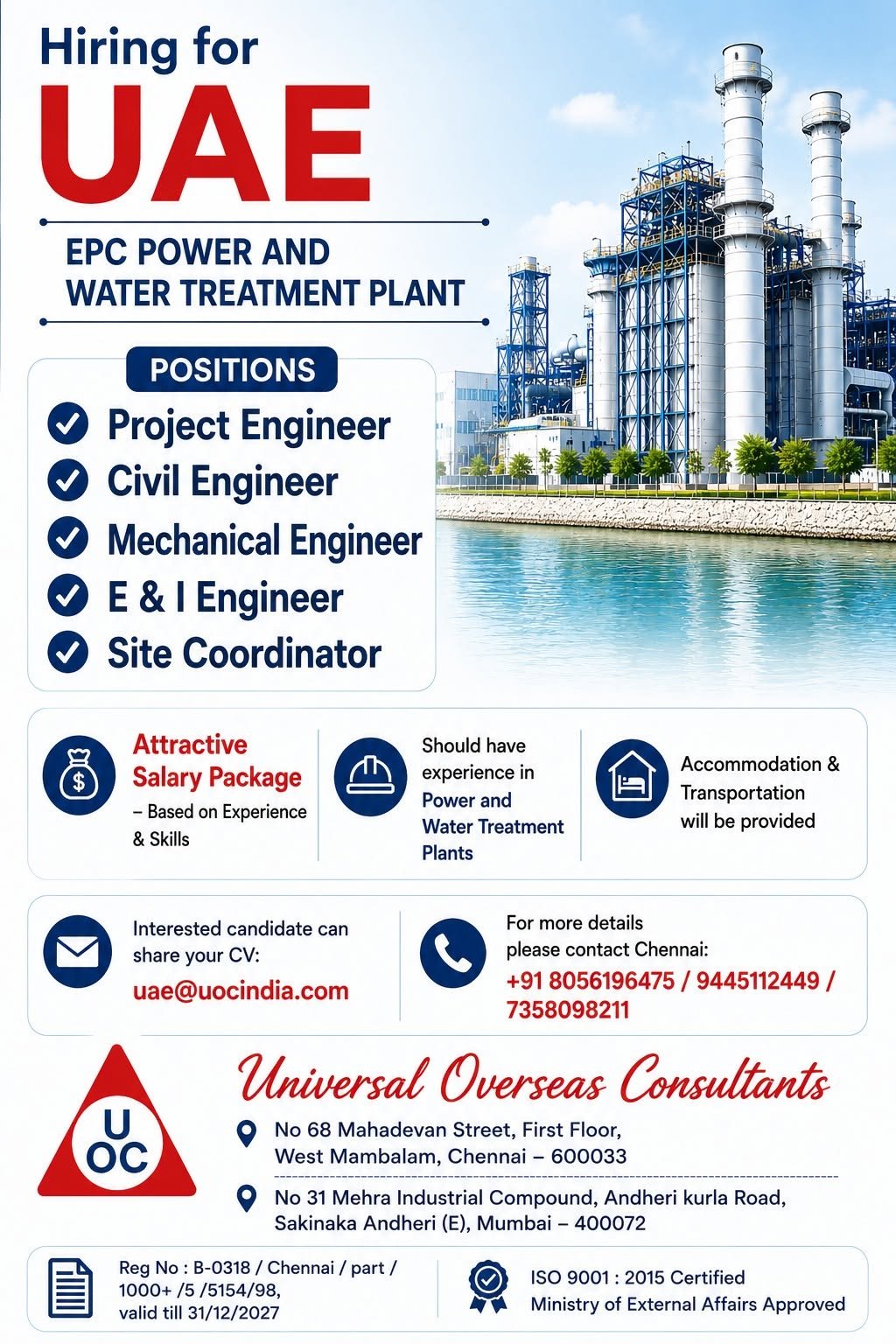 UAE - Hiring for EPC Construction Project