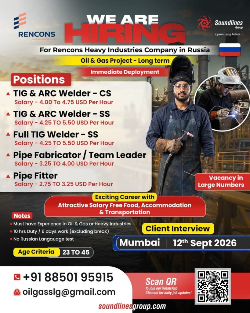 Russia Jobs 2026: Hiring For Rencons Heavy Industries