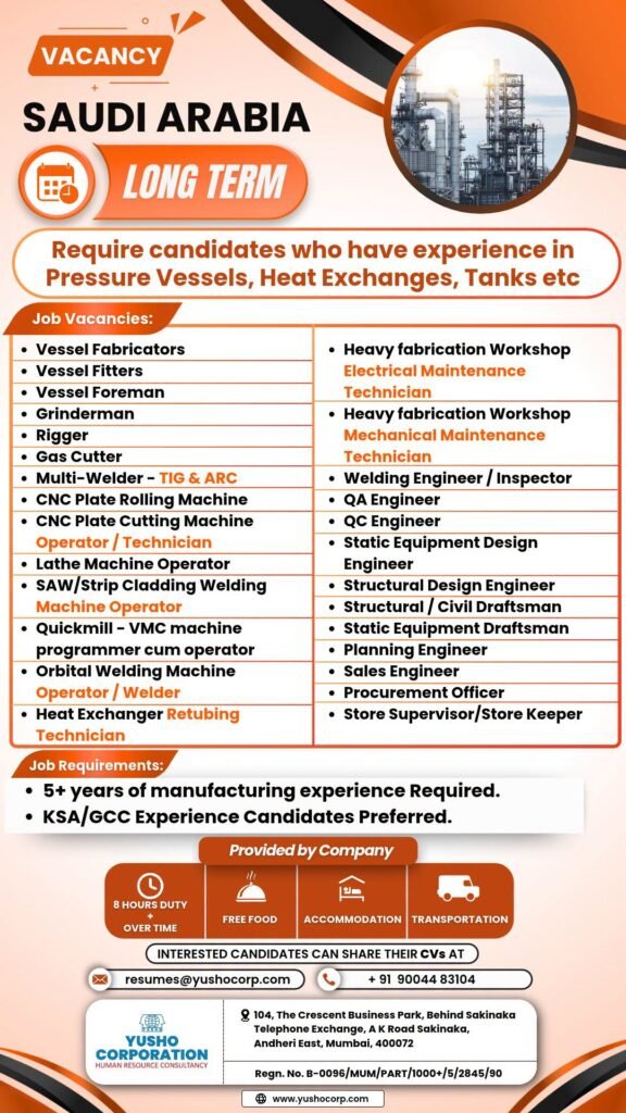 Hiring for Saudi Arabia | Long-Term Opportunities Hiring for Saudi Arabia | Long-Term Opportunities