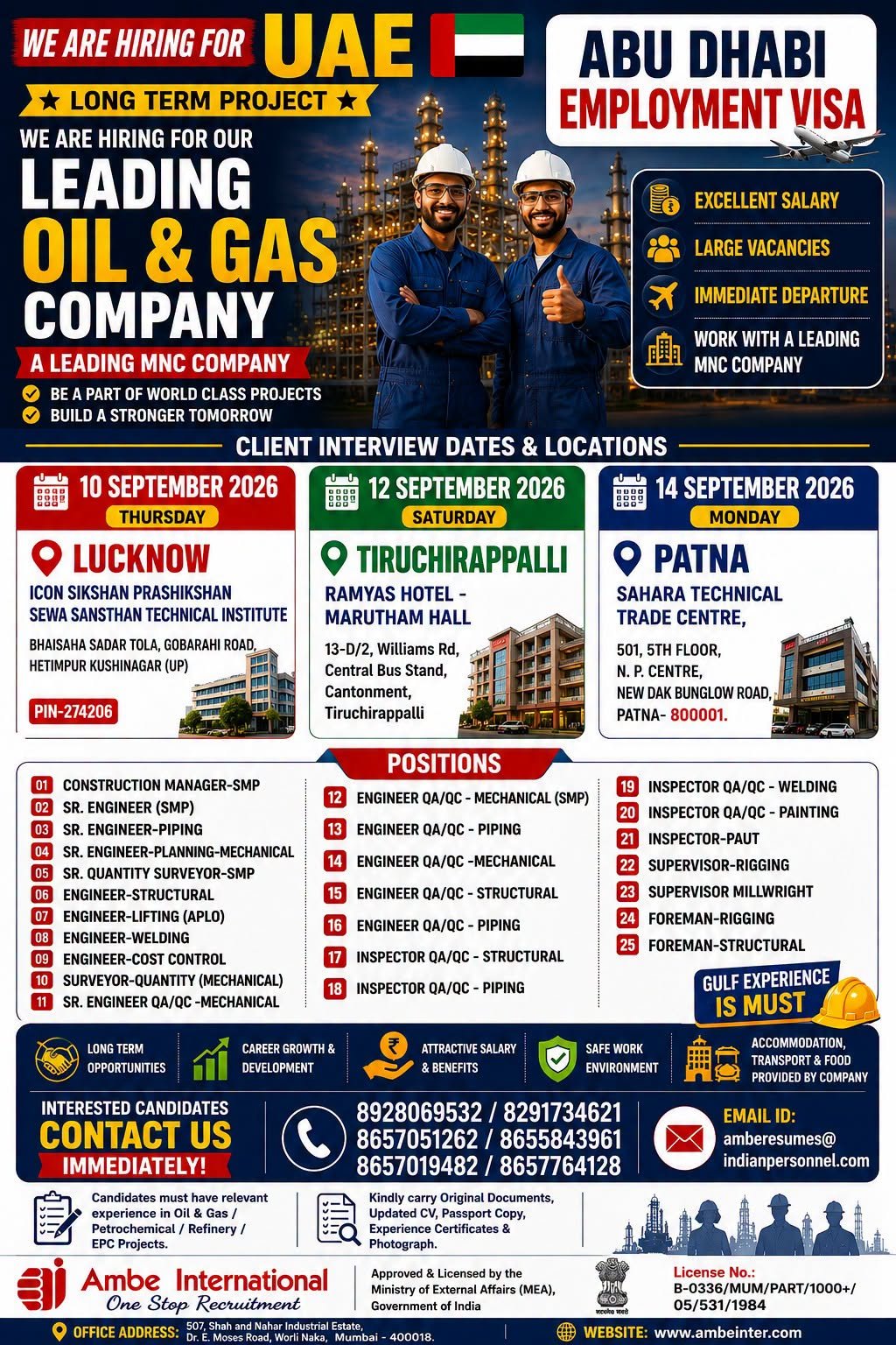 Abu Dhabi Oil and Gas Jobs 2026 – 25 Vacancies - Apply Now