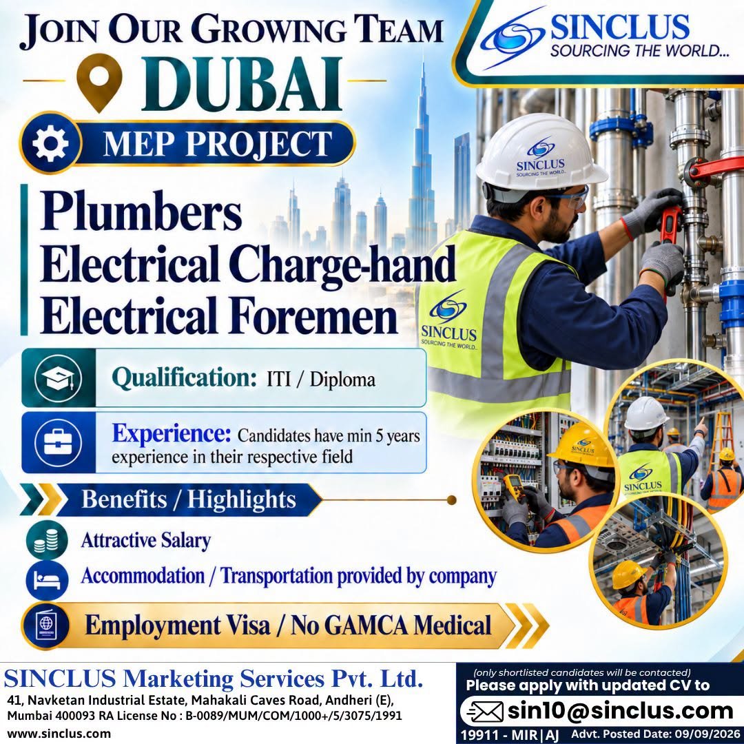  MEP Jobs project opportunities in Dubai - Apply Now