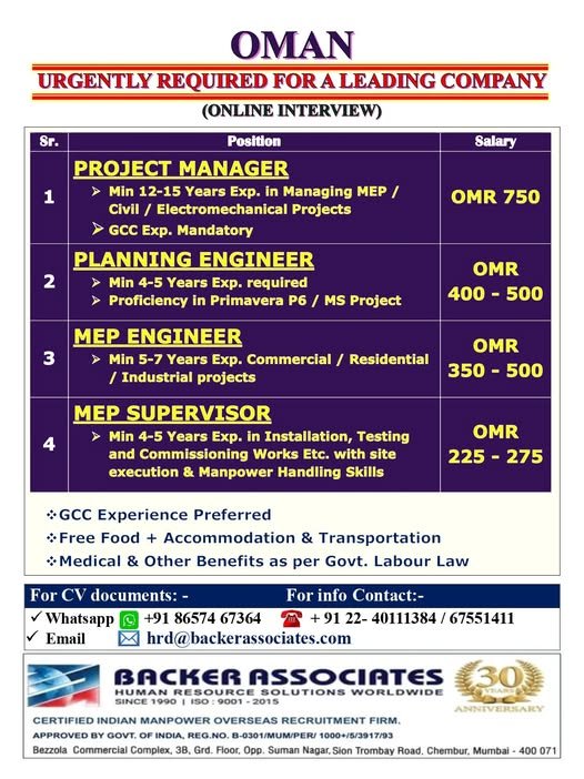 Oman Leading Company Jobs - Apply Now