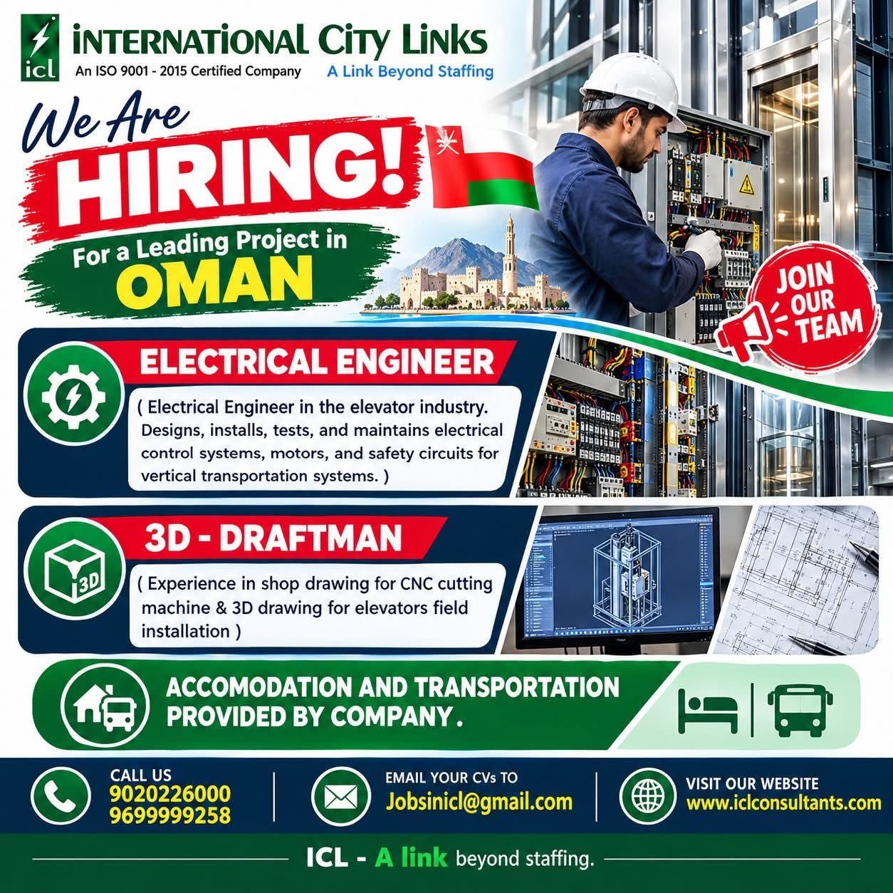 Hiring for Oman Leading Company - Online interview .