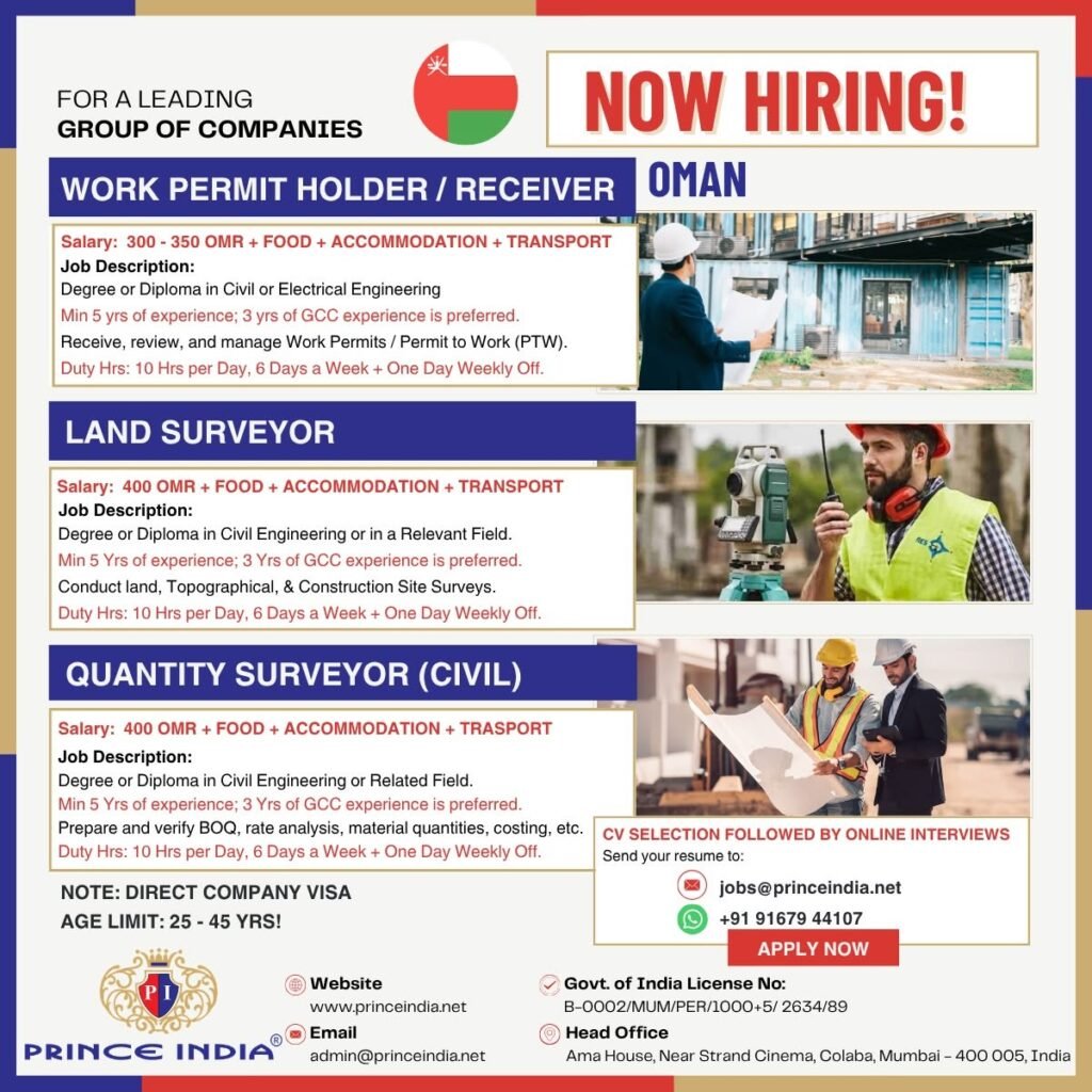 Hiring For Leading Companies of Oman