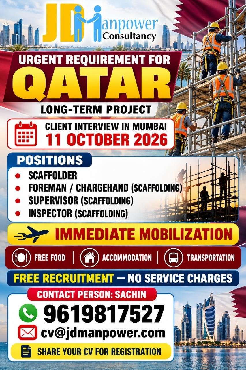 Qatar Jobs 2026 – Job Vacancies for Long-Term Project 