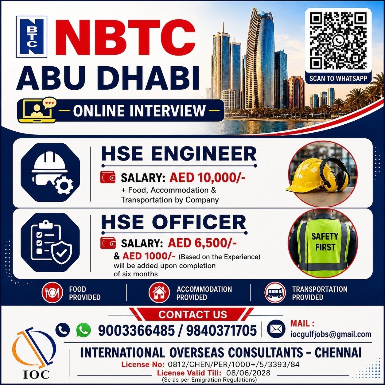 Abu Dhabi Jobs 2026 – HSE Engineer and HSE Officer Vacancies | Salary Up to AED 10,000