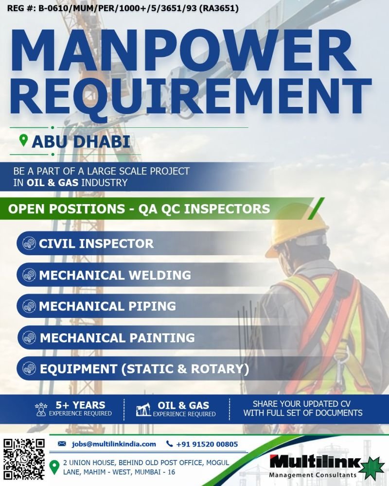 Abu Dhabi Jobs 2026: Multiple Vacancies for Oil & Gas Projects