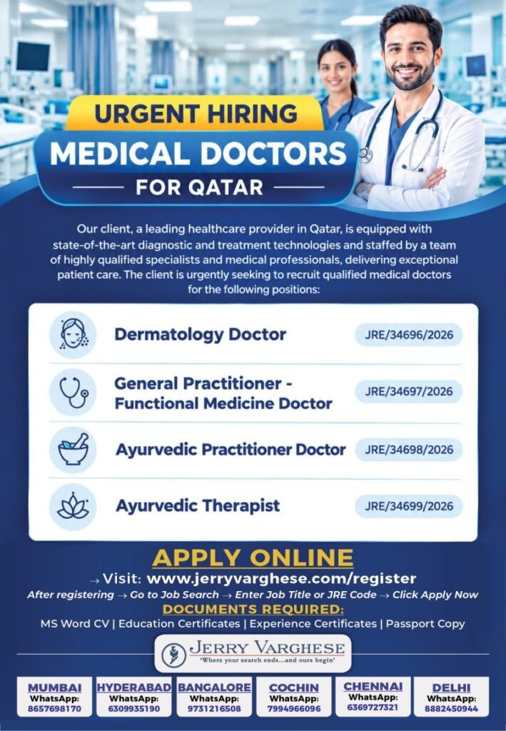 Hiring For a leading healthcare provider in Qatar Hiring For a leading healthcare provider in Qatar